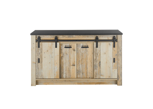 Köögikapp SHERWOOD pruun / hall, 161x64xH93 cm