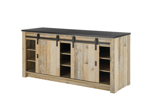 Köögikapp SHERWOOD pruun / hall, 201x64xH93 cm