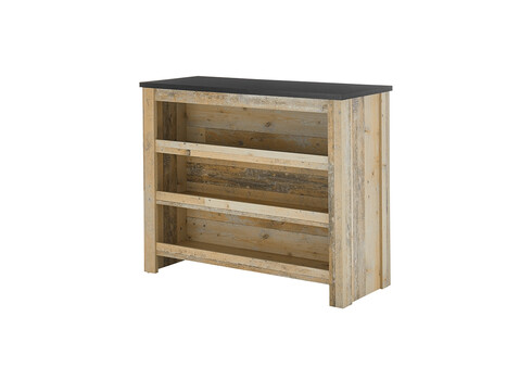 Köögikapp SHERWOOD pruun / hall, 130x52xH106 cm