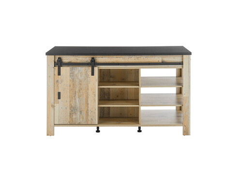 Köögisaar SHERWOOD pruun / hall, 162x77xH93 cm