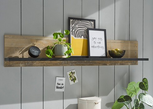 Köögiriiul SHERWOOD pruun / hall, 160x22xH30 cm