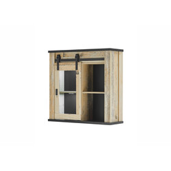 Köögikapp SHERWOOD pruun / hall, 93x31xH90 cm