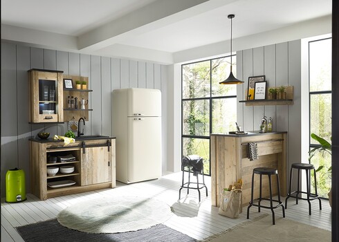 Köögikapp SHERWOOD pruun / hall, 50x31xH90 cm