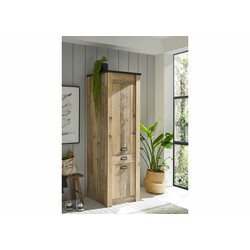 Köögikapp SHERWOOD pruun / hall, 62x64xH201 cm