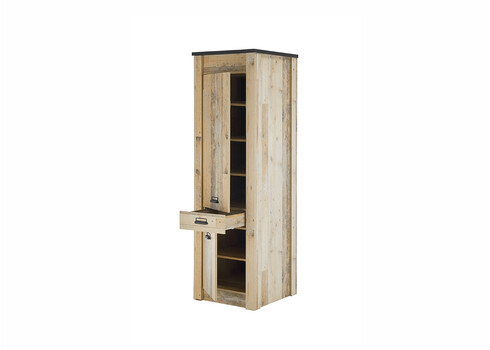 Köögikapp SHERWOOD pruun / hall, 62x64xH201 cm