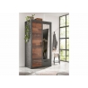 Riidekapp BROOKLYN pruun / hall, 104x62xH201 cm