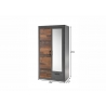 Riidekapp BROOKLYN pruun / hall, 104x62xH201 cm