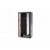 Riidekapp BROOKLYN pruun / hall, 104x62xH201 cm