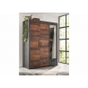 Riidekapp BROOKLYN pruun / hall, 150x62xH201 cm