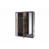 Riidekapp BROOKLYN pruun / hall, 150x62xH201 cm