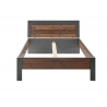 Voodi BROOKLYN pruun / hall, 146x210xH88 cm