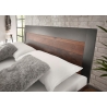 Voodi BROOKLYN pruun / hall, 146x210xH88 cm