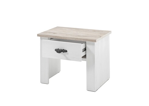 Öökapp FLORENZ valge mänd / mänd, 58x40xH45 cm