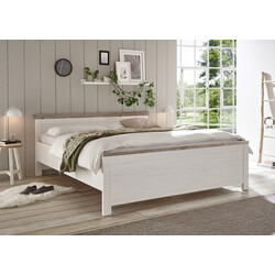 Voodi FLORENZ valge mänd / mänd, 195x208xH86 cm