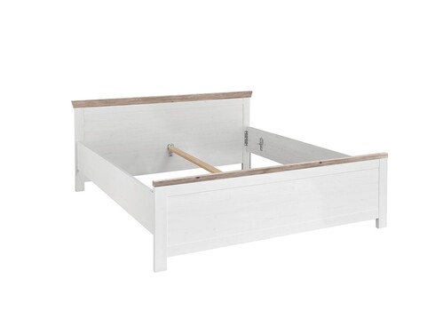 Voodi FLORENZ valge mänd / mänd, 195x208xH86 cm