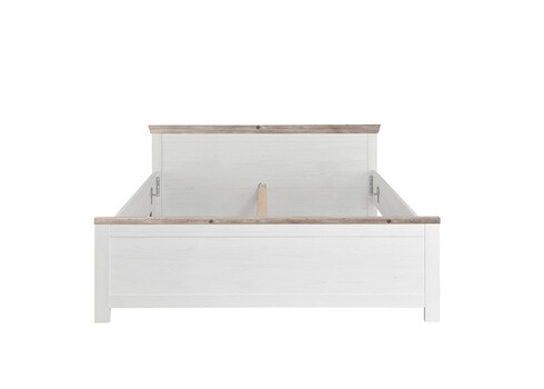 Voodi FLORENZ valge mänd / mänd, 195x208xH86 cm