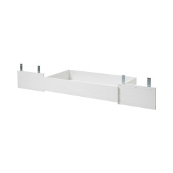 Voodikast FLORENZ valge mänd, 108x62xH16 cm