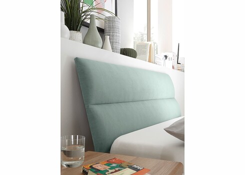 Voodi LENA valge / münt, 145x210xH95 cm