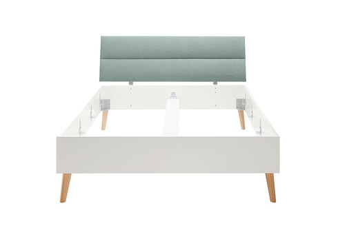 Voodi LENA valge / münt, 145x210xH95 cm