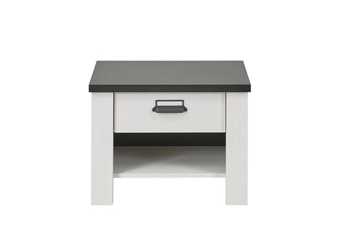 Öökapp SHERWOOD valge mänd / hall, 60x39xH46 cm