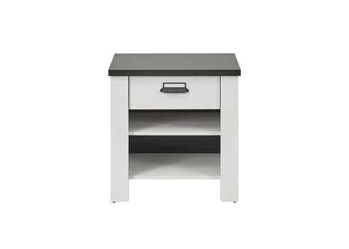 Öökapp SHERWOOD valge mänd / hall, 60x39xH61 cm