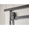Riidekapp SHERWOOD valge mänd / hall, 162x63xH209 cm