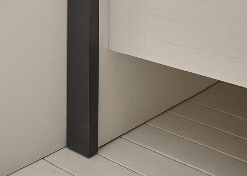 Voodi SHERWOOD valge mänd / hall, 111x214xH93 cm