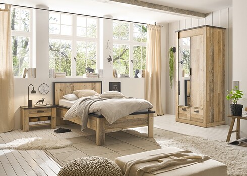 Öökapp SHERWOOD pruun / hall, 60x39xH46 cm