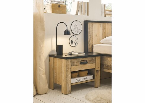 Öökapp SHERWOOD pruun / hall, 60x39xH46 cm