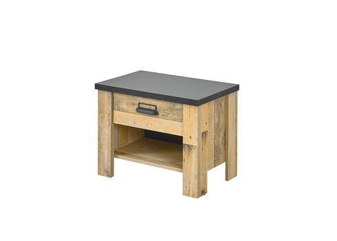 Öökapp SHERWOOD pruun / hall, 60x39xH46 cm