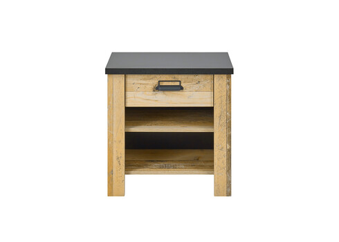 Öökapp SHERWOOD pruun / hall, 60x39xH61 cm