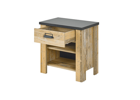 Öökapp SHERWOOD pruun / hall, 60x39xH61 cm