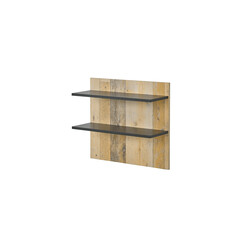 Seinariiul SHERWOOD pruun / hall, 60x22xH54 cm