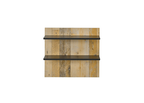 Seinariiul SHERWOOD pruun / hall, 60x22xH54 cm