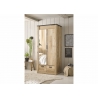 Riidekapp SHERWOOD pruun / hall, 93x63xH209 cm