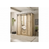 Riidekapp SHERWOOD pruun / hall, 162x63xH209 cm