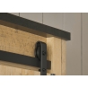 Riidekapp SHERWOOD pruun / hall, 162x63xH209 cm