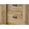 Riidekapp SHERWOOD pruun / hall, 162x63xH209 cm