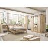 Riidekapp SHERWOOD pruun / hall, 162x63xH209 cm
