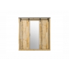 Riidekapp SHERWOOD pruun / hall, 201x63xH209 cm
