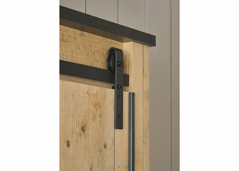 Riidekapp SHERWOOD pruun / hall, 201x63xH209 cm