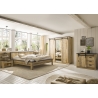 Riidekapp SHERWOOD pruun / hall, 201x63xH209 cm