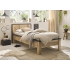 Voodi SHERWOOD pruun / hall, 111x214xH93 cm