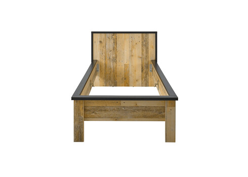 Voodi SHERWOOD pruun / hall, 111x214xH93 cm