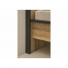 Voodi SHERWOOD pruun / hall, 111x214xH93 cm