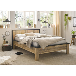 Voodi SHERWOOD pruun / hall, 161x214xH93 cm