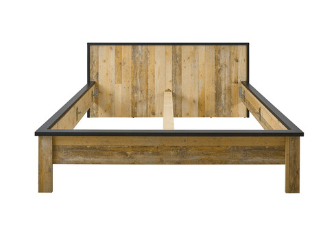 Voodi SHERWOOD pruun / hall, 201x214xH93 cm