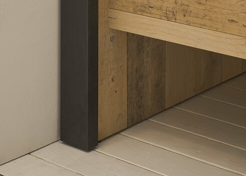 Voodi SHERWOOD pruun / hall, 201x214xH93 cm