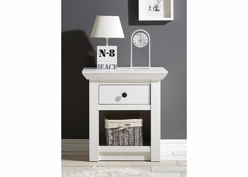 Öökapp WESTERLAND valge mänd, 59x45xH62 cm