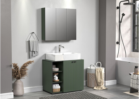 Peegelkapp PURE BLISS roheline, 90x20xH80 cm